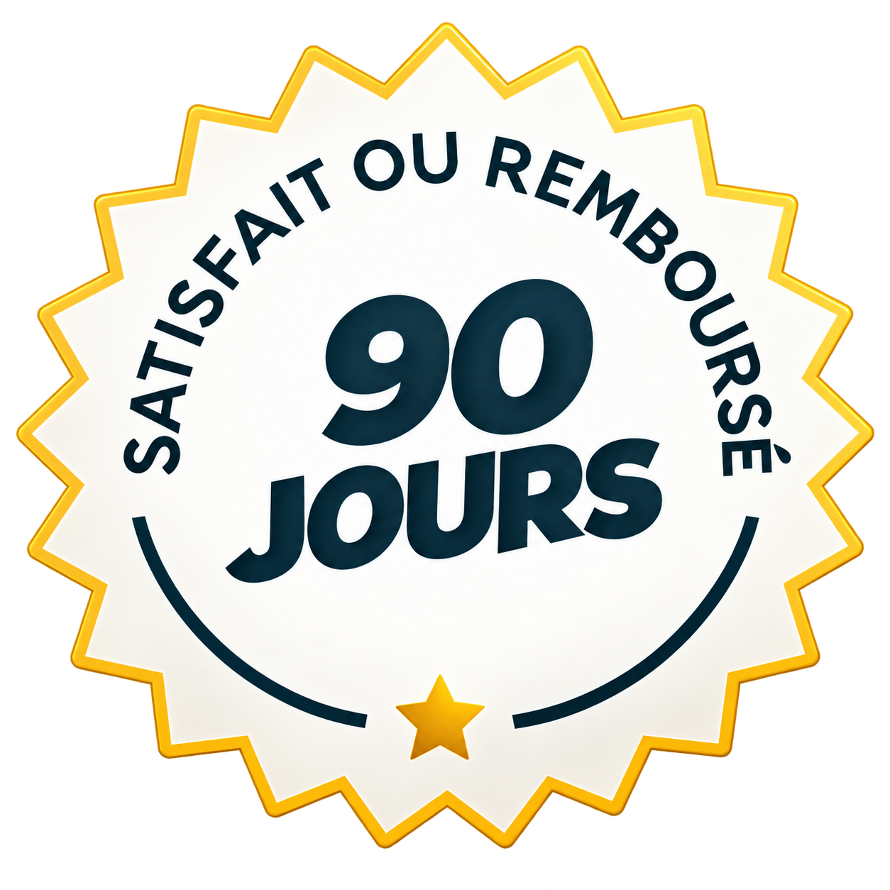 Garantie 90 jours satisfait ou remboursé