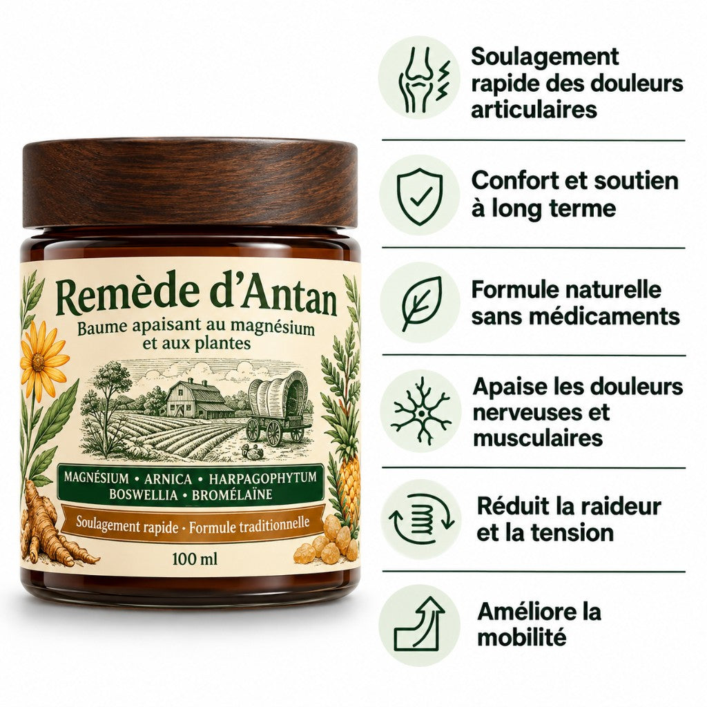 Remède d'Antan — Crème topique genoux & articulations (120 ml)
