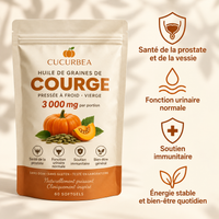 Cucurbéa — Capsules d'huile de pépins de courge pour le confort des reins et de la vessie
