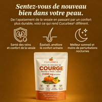 Cucurbéa — Capsules d'huile de pépins de courge pour le confort des reins et de la vessie
