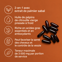 Cucurbéa — Capsules d'huile de pépins de courge pour le confort des reins et de la vessie