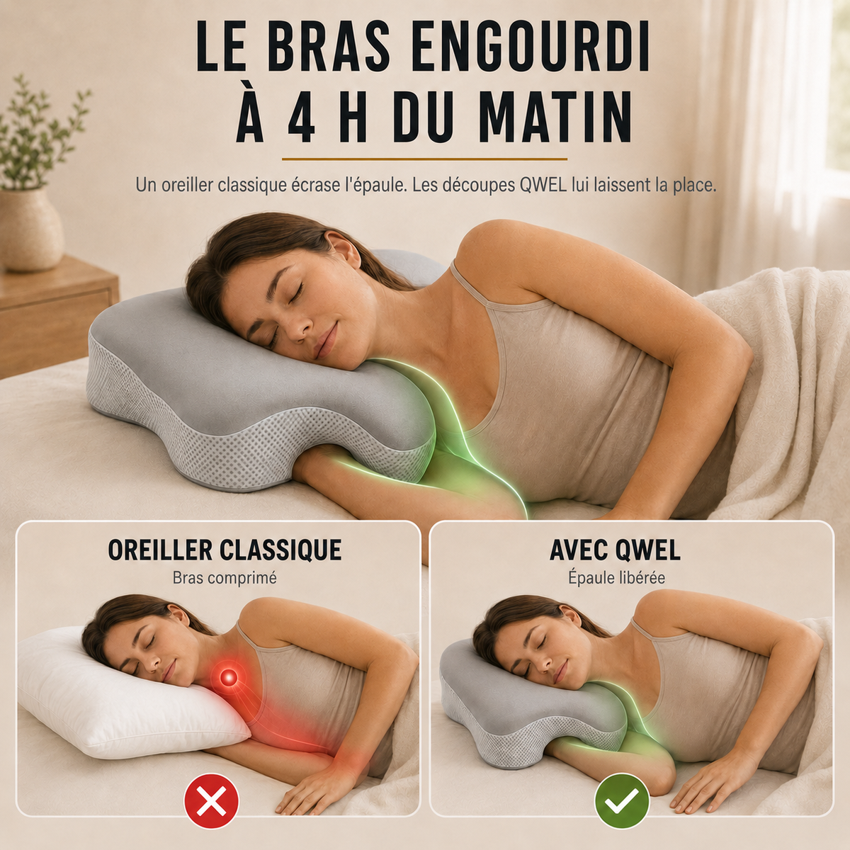 Ce n'est pas votre matelas. C'est votre oreiller.
